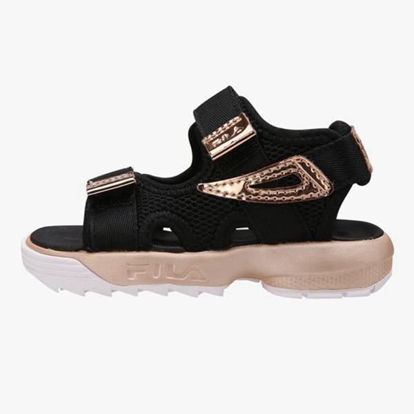 Fila Disruptor Sd Td Boy's Sandals - Black/Gold,NZ 62-31265